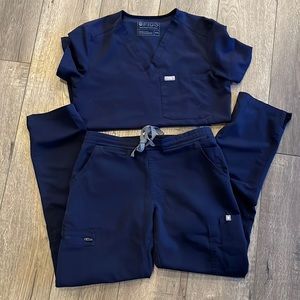 Figs Women Scrubs Yola Pants Navy XSP